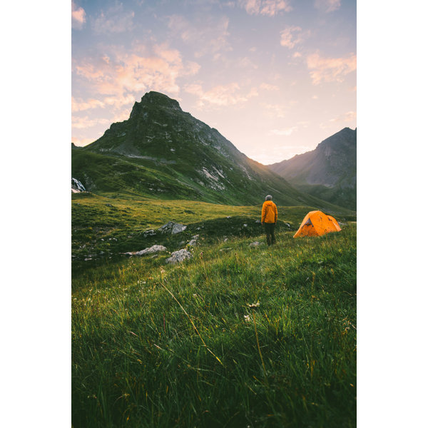 Millwood Pines Man Enjoying Sunset By Everste Wrapped Canvas